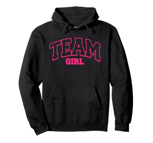 Lustiges Design Team Girl für Gender Reveal Party Pullover Hoodie von Gender Reveal Party Outfits