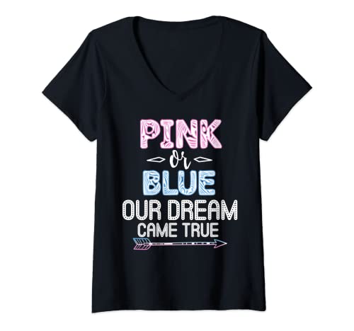 Damen Gender Reveal T-Shirt für Mama & Papa für Gender Reveal Party T-Shirt mit V-Ausschnitt Damen Gender Reveal T-Shirt für Mama & Papa für Gender Reveal Party T-Shirt mit V-Ausschnitt von Gender Reveal Party T-Shirt