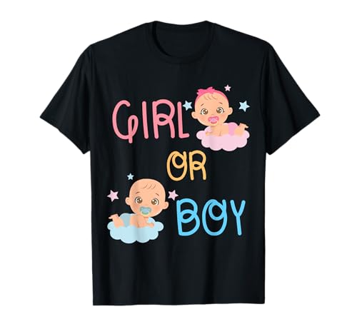 Gender Reveal Baby Blue Pink Mom Boy Or Girl T-Shirt Gender Reveal Baby Blue Pink Mom Boy Or Girl T-Shirt von Gender Reveal Baby Blue Pink