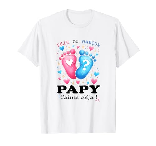 Gender Reveal Deco Boy oder Girl Geschenk für Mädchen oder Jungen T-Shirt Gender Reveal Deco Boy oder Girl Geschenk für Mädchen oder Jungen T-Shirt von Gender reveal party decoration annonce sexes bébé