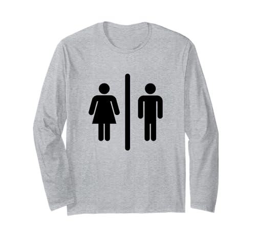 Toilettensymbol Herren Damen Langarmshirt Toilettensymbol Herren Damen Langarmshirt von Genders