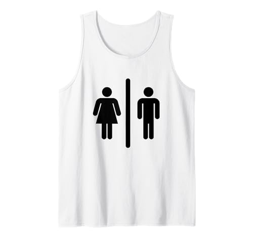 Toilettensymbol Herren Damen Tank Top Toilettensymbol Herren Damen Tank Top von Genders