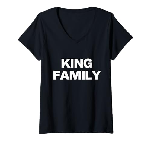 Damen König Familientreffen König Genealogie T-Shirt mit V-Ausschnitt Damen König Familientreffen König Genealogie T-Shirt mit V-Ausschnitt von Genealogy Family History