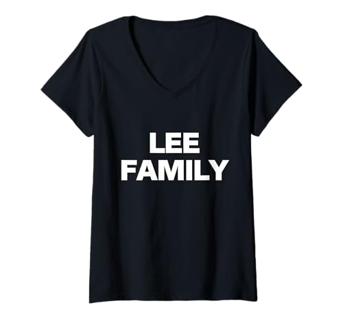 Damen Lee Familientreffen Lee Genealogie T-Shirt mit V-Ausschnitt Damen Lee Familientreffen Lee Genealogie T-Shirt mit V-Ausschnitt von Genealogy Family History