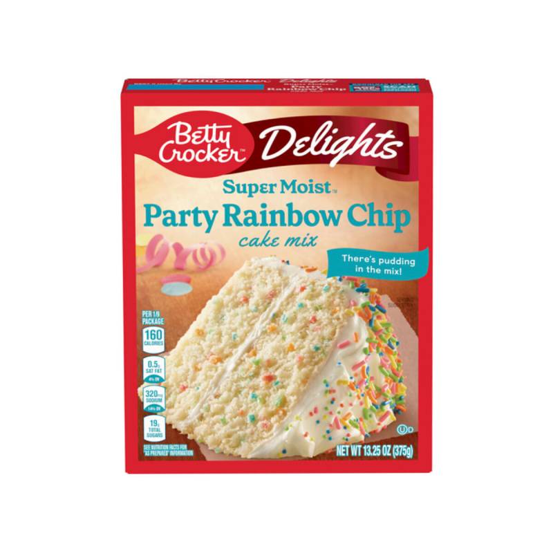 15,87 €/kg Betty Crocker - Party Rainbow Chip Cake Mix 15,87 €/kg Betty Crocker - Party Rainbow Chip Cake Mix von General Mills