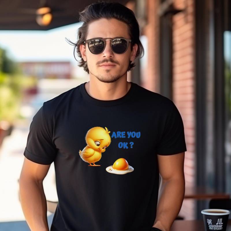 "Lustiges Küken "Bist Du Ok"-Grafik-T-Shirt Humorvolles Tier-Shirt." "Lustiges Küken "Bist Du Ok"-Grafik-T-Shirt Humorvolles Tier-Shirt." von GeneralStorebyBill