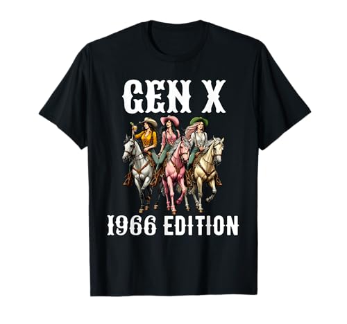 Generation X 1966 Edition Cowgirl Damen Stiefel Weihnachten T-Shirt Generation X 1966 Edition Cowgirl Damen Stiefel Weihnachten T-Shirt von Generation X Birthday Apparel Co.