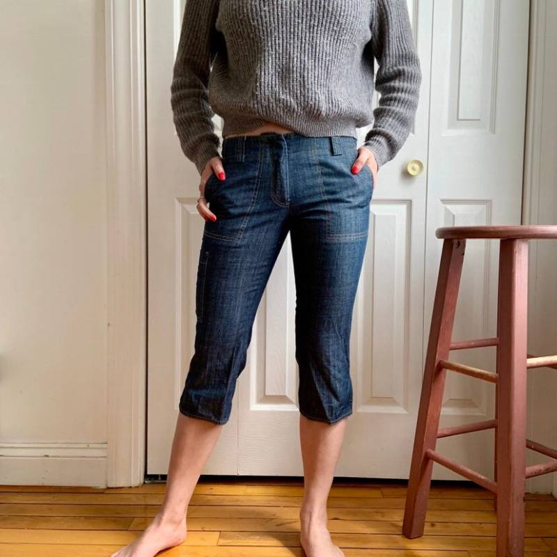 Dkny Vintage Y2K 2000Er Low Rise Denim Jean Capris Größe 2 Dkny Vintage Y2K 2000Er Low Rise Denim Jean Capris Größe 2 von GenerationsPastCo