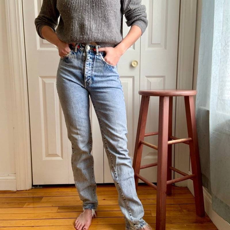 Edwin Company Distressed-Denim-Jeans in Heller/Mittlerer Säurewaschung, Größe S Edwin Company Distressed-Denim-Jeans in Heller/Mittlerer Säurewaschung, Größe S von GenerationsPastCo