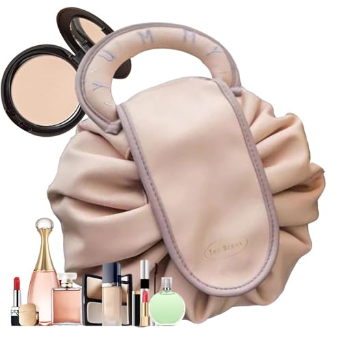 1/3 Stück Make-up-Tasche – Pu-Kosmetikhandtaschen, flache Kulturbox mit Kordelzug | Hängender Reise-Kulturbeutel, praktischer Make-up-Kosmetikbeutel für Frauen und Mädchen, 11,81–15,75 Zoll, zufällige von Generic