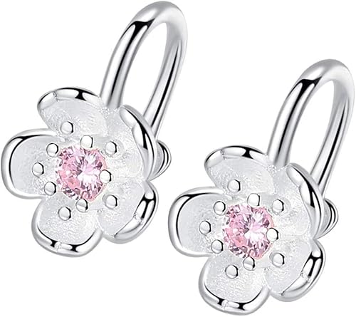 1 Paar Frauen Mädchen Kirschblüten Blume Ohrclips Mädchen Hochzeit Ohrclips Nützlich und attraktiv von Generic