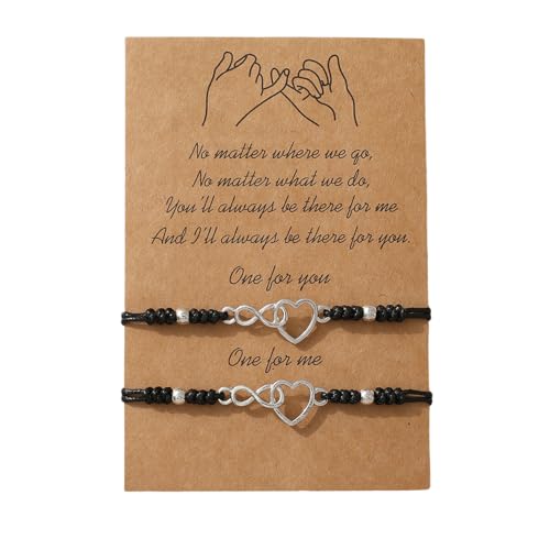 1 Paar handgefertigte Freundschaftsarmbänder Seil Armbänder Set Verstellbare Baumwolle Fußkettchen Unisex Armband für jeden Anlass von Generic