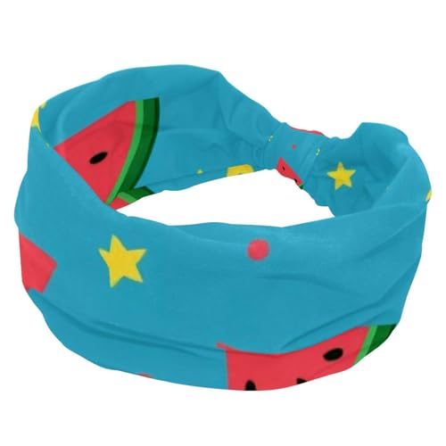 1 Packung Sommerfrucht elastische weiche Stoff rutschfeste Damenmode Stirnbänder - weich, breit und stilvoll für alle Gelegenheiten von Generic