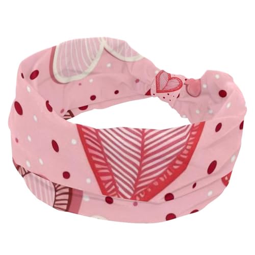1 Packung Stirnbänder für Damen, rutschfest, elastisch, Sport-Haarbänder für Damen, weiches Stoff-Stirnband für Workout, Yoga, modisches Haar-Accessoire, Art Love-1793 von Generic