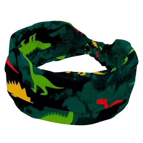 1 Packung Stirnbänder für Damen, rutschfest, elastisch, Sport-Haarbänder für Damen, weiches Stoff-Stirnband für Workout, Yoga, modisches Haarzubehör, Cartoon-Tiere-1271 von Generic