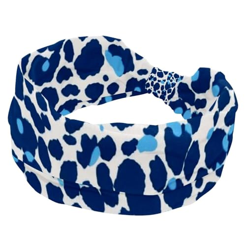 1 Packung Stirnbänder für Damen, rutschfest, elastisch, Sport-Haarbänder für Damen, weiches Stoff-Stirnband für Workout, Yoga, modisches Haarzubehör, Kunst-Leopardenmuster - 1118 von Generic