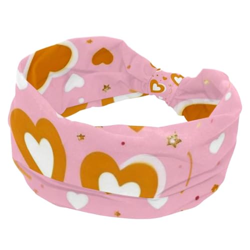 1 Packung Stirnbänder für Damen, rutschfeste, elastische Sport-Haarbänder für Damen, weiches Stoff-Stirnband für Workout, Yoga, modisches Haarzubehör, buntes Love-1643 von Generic