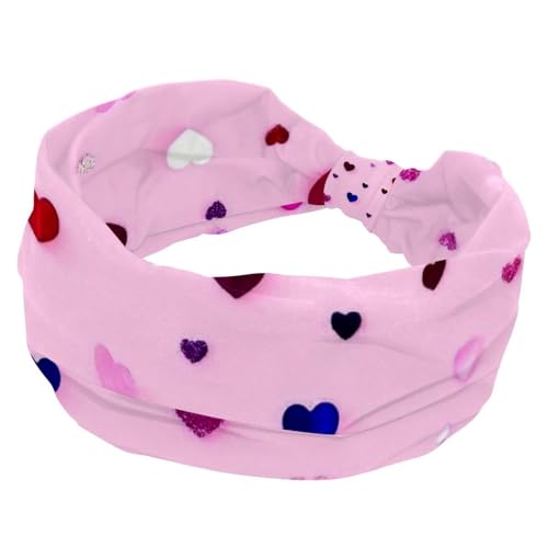 1 Packung Stirnbänder für Damen, rutschfeste, elastische Sport-Haarbänder für Damen, weiches Stoff-Stirnband für Workout, Yoga, modisches Haarzubehör, buntes Love-1664 von Generic