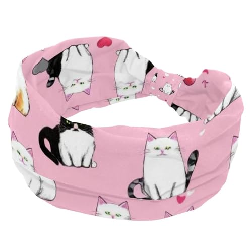 1 Packung breite Stirnbänder für Damen, elastisches Stirnband, Cartoon-Tiere, 1279 Stirnbänder, Damen-Haarband, Turban, Workout, weiches Schweiß-Haarband, Zubehör von Generic