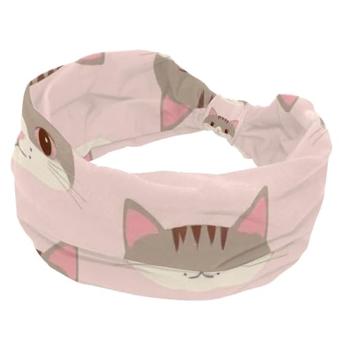 1 Packung breite Stirnbänder für Damen, elastisches Stirnband, Cartoon-Tiere, 1285 Stirnbänder, Damen-Haarband, Turban, Workout, weiches Schweiß-Haarband, Zubehör von Generic