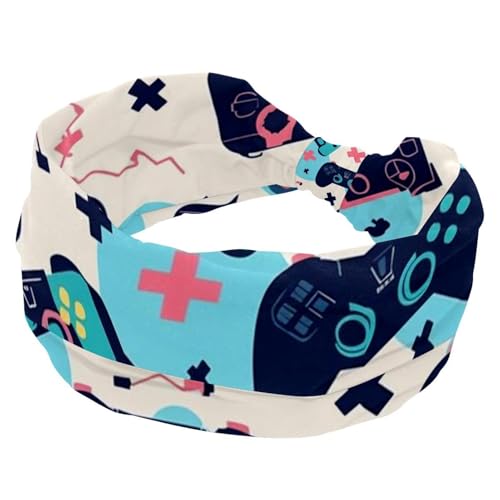 1 Packung breite Stirnbänder für Damen, elastisches Stirnband, Farbspiel-Controller, 1015 Stirnbänder, Damen-Haarband, Turban, Workout, weiches Schweiß-Haarband, Zubehör von Generic