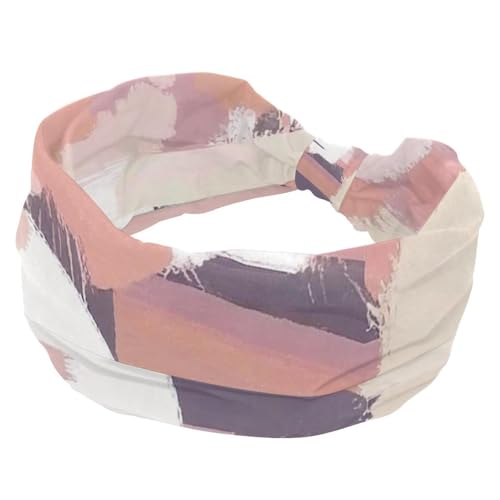 1 Packung breite Stirnbänder für Damen, elastisches Stirnband, Graffiti in Farbe 145, Stirnbänder für Damen, Haarband, Turban, Workout, weiches Schweiß-Haarband, Zubehör von Generic