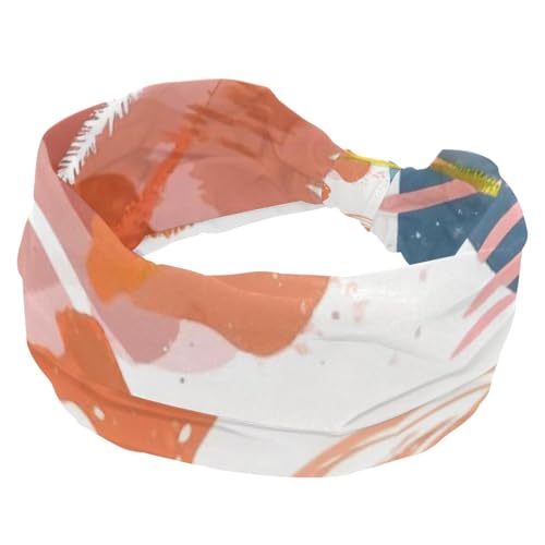 1 Packung breite Stirnbänder für Damen, elastisches Stirnband, Graffiti in der Farbe 127, Stirnbänder für Damen, Haarband, Turban, Workout, weiches Schweiß-Haarband, Zubehör von Generic