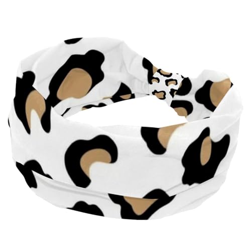 1 Packung breite Stirnbänder für Damen, elastisches Stirnband, Leopard-1180, Stirnbänder, Damen-Haarband, Turban, Workout, weiches Schweiß-Haarband, Zubehör von Generic