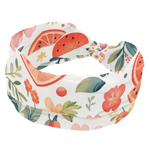 1 Packung breite Stirnbänder für Damen, elastisches Stirnband, Obst-Party, Stirnbänder, Damen-Haarband, Turban, Workout, weiches Schweiß-Haarband, Zubehör von Generic