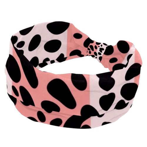 1 Packung breite Stirnbänder für Damen, elastisches Stirnband, farbiger Leopardenmuster, 1075 Stirnbänder für Damen, Haarband, Turban, Workout, weiches Schweiß-Haarband, Zubehör von Generic