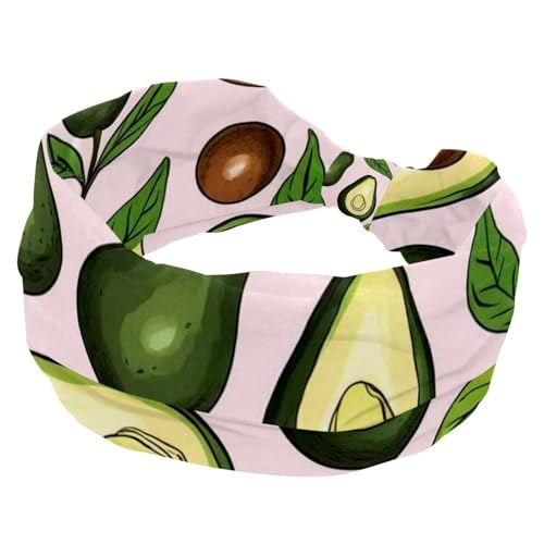 1 Packung breite Stirnbänder für Damen, elastisches Stirnband, frische Avocado-970 Stirnbänder, Damen-Haarband, Turban, Workout, weiches Schweiß-Haarband, Zubehör von Generic