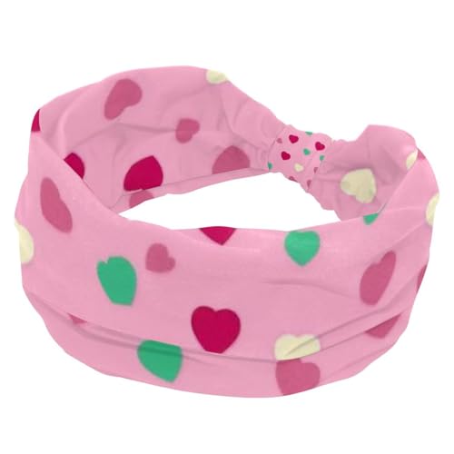 1 Packung breite Stirnbänder für Frauen, elastisches Stirnband, Art Love-1777, Stirnbänder, Damen-Haarband, Turban, Workout, weiches Schweiß-Haarband, Zubehör von Generic