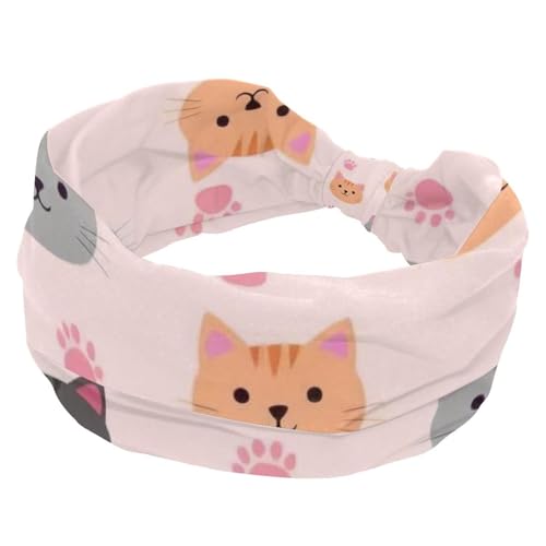 1 Packung breite Stirnbänder für Frauen, elastisches Stirnband, niedliche Tiere, 1309 Stirnbänder für Damen, Haarband, Turban, Workout, weiches Schweiß-Haarband, Zubehör von Generic