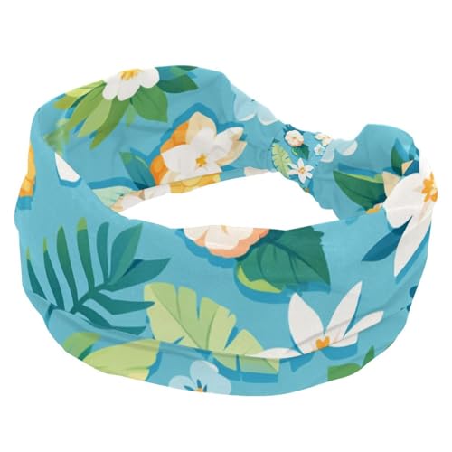 1 Packung breite Stirnbänder für Frauen, elastisches Stirnband, tropische Ananas-Stirnbänder, Damen-Haarband, Turban, Workout, weiches Schweiß-Haarband, Zubehör von Generic