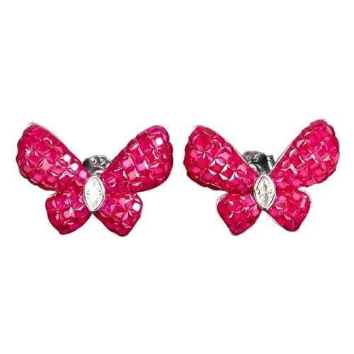 1 Silber Fein Ohrringe Zirkonia AAA 925 Schmetterling von Generic