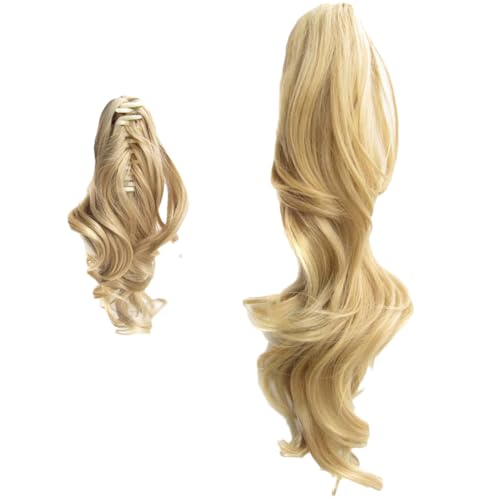 1 Stück Kurz + 1 Stück Lang, Synthetischer, Gewellter Pferdeschwanz, Haarverlängerung Mit Krallen Frisuren von Generic