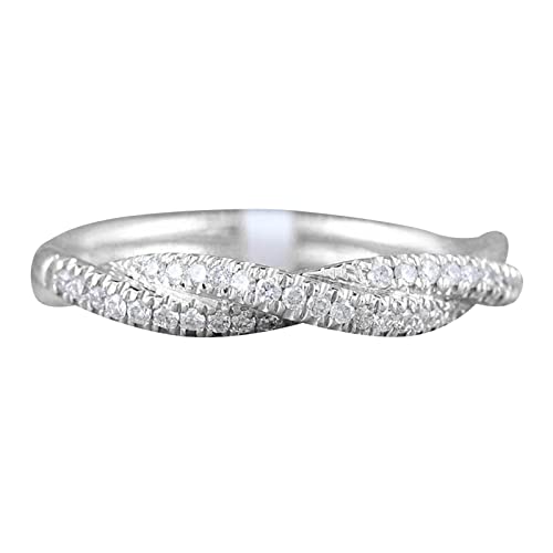 1 Stück Strassring für meine Tochter, Strassring, gedrehter Ring, Strass-Ring, verstellbarer Silberfaden-Wickelring, einfacher Ring, Geschenk für sie, Kettenringe für Teenager, Mädchen, silber, G von Generic