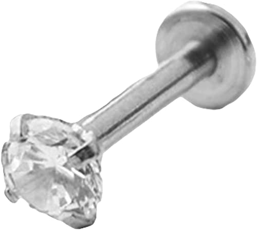 1 Stück Unisex Cubic Zirkonia Lippenring Ohr Stud Piercing Tragus Helix Schmuck Clip nicht auf der Nase Hoop Ringe Schmuck für Frauen Männer von Generic