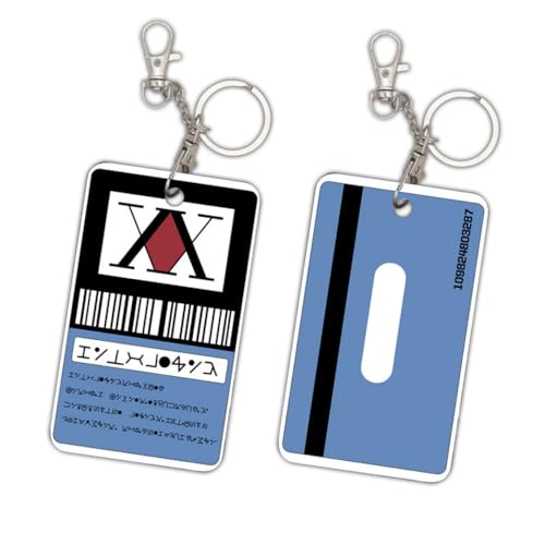 1 x Hunter × Hunter Lizenz-Schlüsselanhänger, Kartenhalter, Bus-Mahlzeit-Kartenhalter, Schlüsselanhänger, Stil 1, Einheitsgröße von Generic