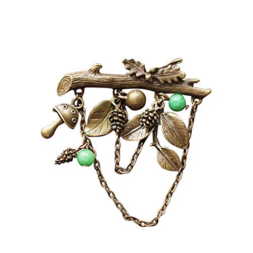 1 x Retro Pin Nuss Brosche Damen Corsage Kinder Geburtstagsgeschenk Halskette Revers Badge Schmuck Schals Clip Lady Schmuck Tasche Ornament Männer Geschenk langlebig und nützlich von Generic