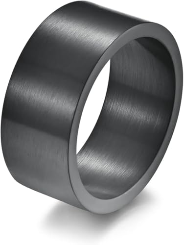 10 mm Paarringe, einfache, einzigartige, mehrfarbige Edelstahlringe für Frauen und Männer von Generic