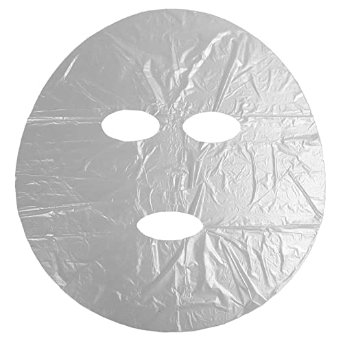 100 Stück Gesichts-Kunststoffmaske, DIY-Gesichtsmaske aus Transparentem Papier, für Hautbefeuchtung und Nährstoffaufnahme, Spa-dünne Gesichtswickel-Feuchtigkeitsspeicherung von Generic