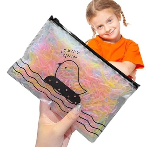 1000 Gummibänder – Gummibänder mit starker Zugfestigkeit | Haarflechtgummibänder, Haargummibänder keine Beschädigungen, beschädigungssichere Mehrzweck-Gummibänder zum Binden von Dokumenten von Generic