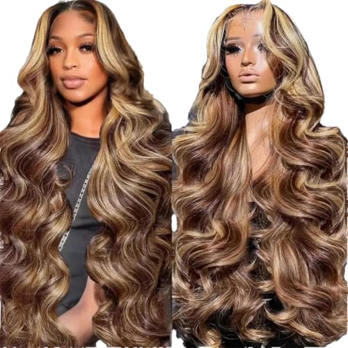 101 Cm Gewellte Echthaar-Spitzenfrontperücke (13 X 4 Zoll), Mit Babyhaar Für Eine Weiche Perücke von Generic