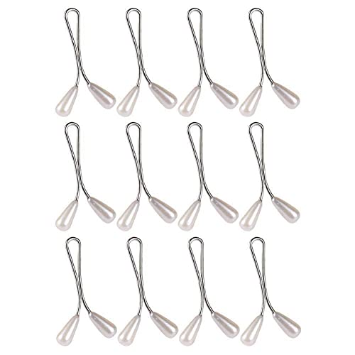 12 Teile/los Kopftuch Schal Schal Perle Pins Clips Brosche Hijab Arabischen Zubehör Frauen Hijab Clip Je a0H2 Muslimischen Dame Muslimischen Schal von generic