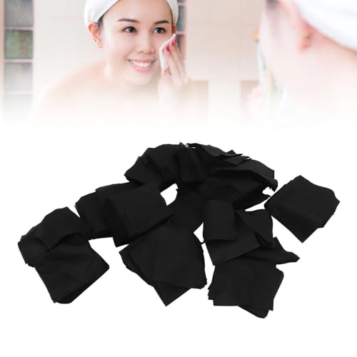 1200 Blatt Schwarze Make-up-Pads aus Baumwolle, Wiederverwendbare Make-up-Entferner-Pads, Stark Absorbierende Gesichts-Kosmetikpads aus Baumwolle mit Bambus-Ca von Generic