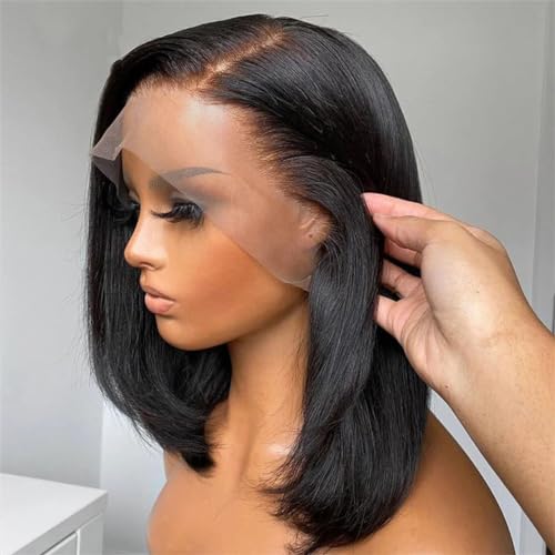 13 * 4 Spitze Vorne Perücke Kurze Echthaar Perücken Remy Haar Spitze Kurze Gerade Perücke Für Frauen 13 * 4 Spitze Vorne Perücke Kurze Echthaar Perücken Remy Haar Spitze Kurze Gerade Perücke Für Frauen von Generic