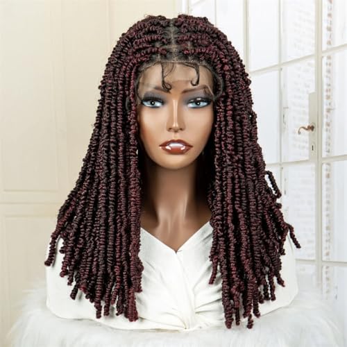 16 Zoll Geflochtene Perücken Synthetische Spitze Knotenlose Box Zöpfe Perücke Für Frauen Mit Babyhaar Spitze Frontal Flechten Perücke 16 Zoll Geflochtene Perücken Synthetische Spitze Knotenlose Box Zöpfe Perücke Für Frauen Mit Babyhaar Spitze Frontal Flechten Perücke von Generic