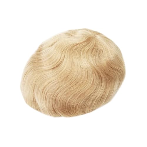 16cm Männer Prothese Toupet Perücke Natürliche 0.06mm Herren Haarteil Männer Prothese Patch Haar Männer (Gelb, 6x8_110%) von Generic