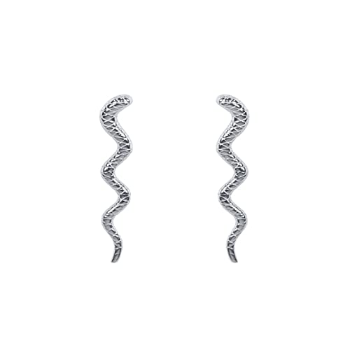 18 Karat vergoldet Schlange Ohrstecker für Frauen kleine Piercing Ohrring Ohrringe Schmuck Pendientes von Generic